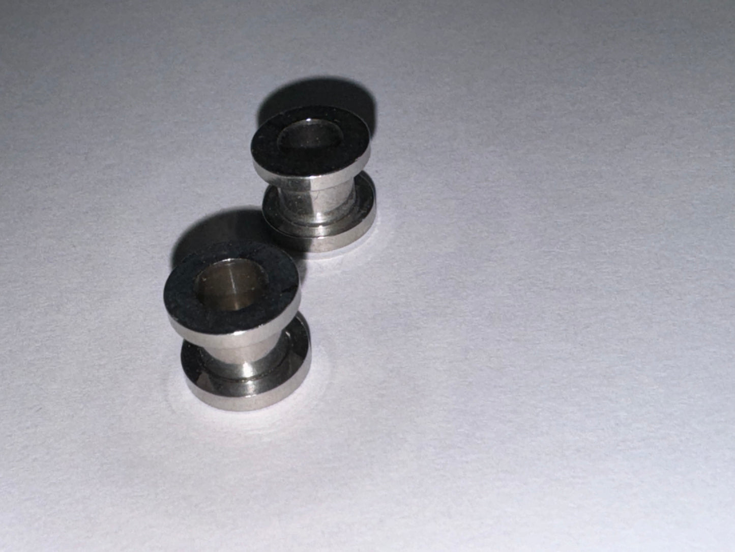 0 Gauge Surgical Steel Plugs