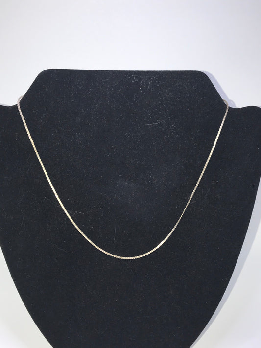 18" 1.4mm Serpentine Necklace