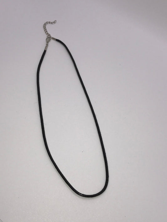 18" 2mm round Braided Leather Necklace