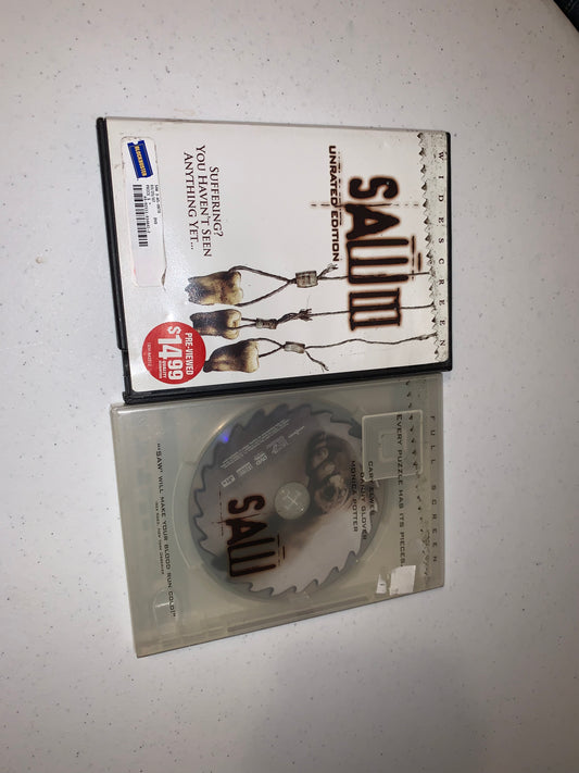 SAW 1 and 3 DVD Bundle, Wide Screen and Full screen Version