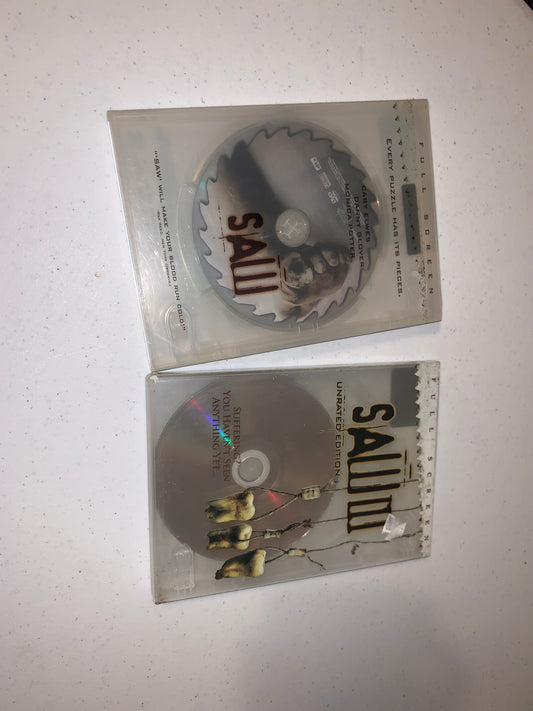 SAW 1 and 3 DVD Bundle, Full screen Version