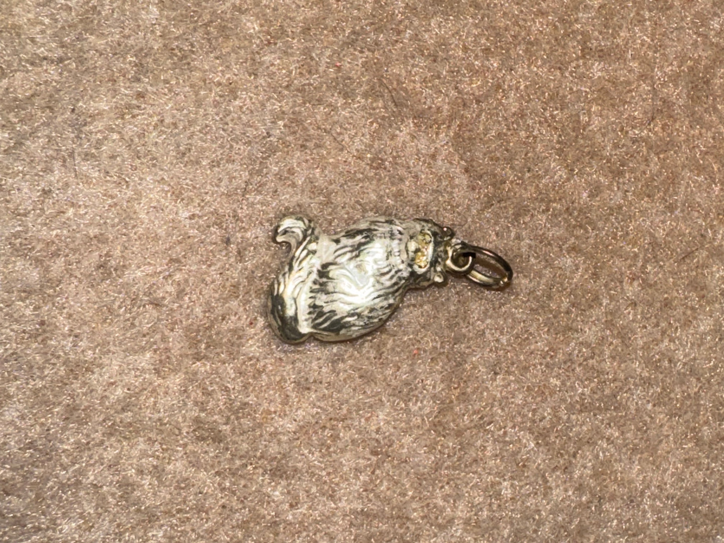 Sterling Silver Cute Fluffy Cat Pendant