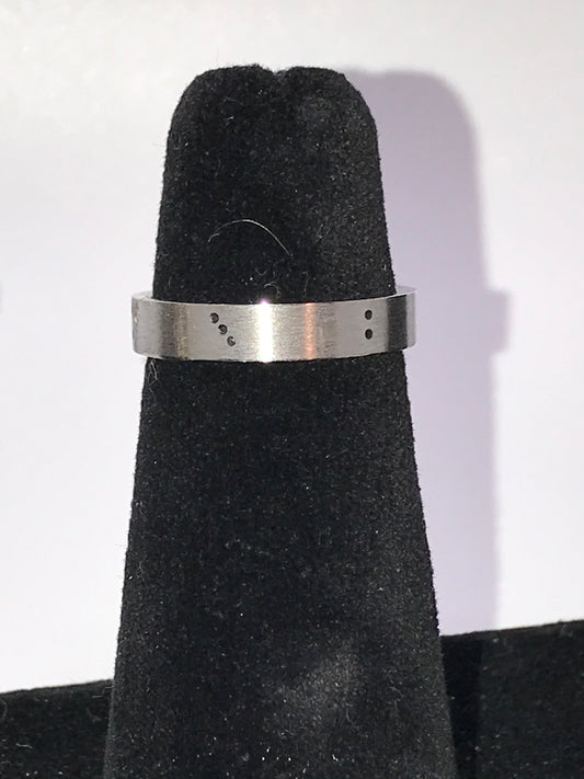 Dice Design Stainless Steel Ring