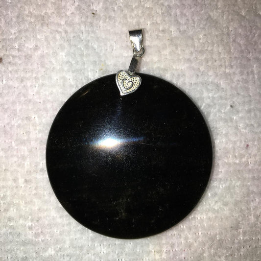 Gold Sheen Obsidian Pendant