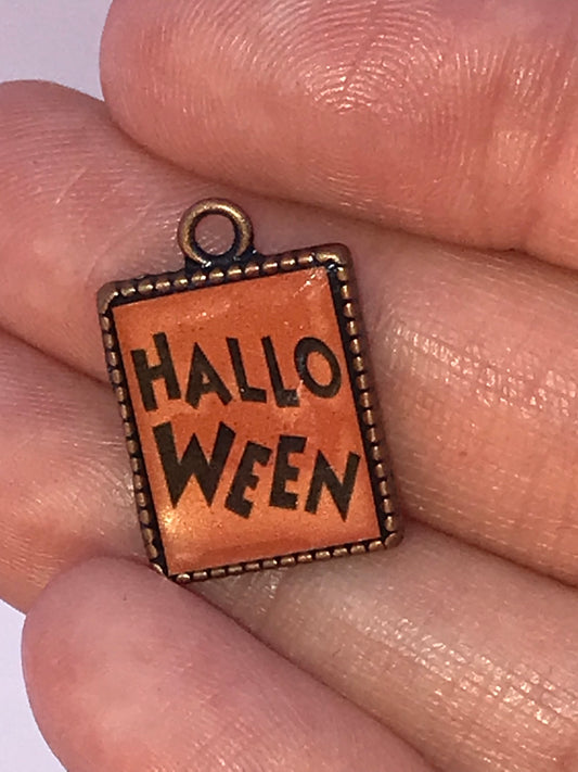 Cute Brass Halloween Charm