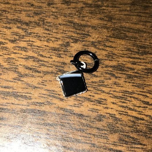 Obsidian Square Pendant