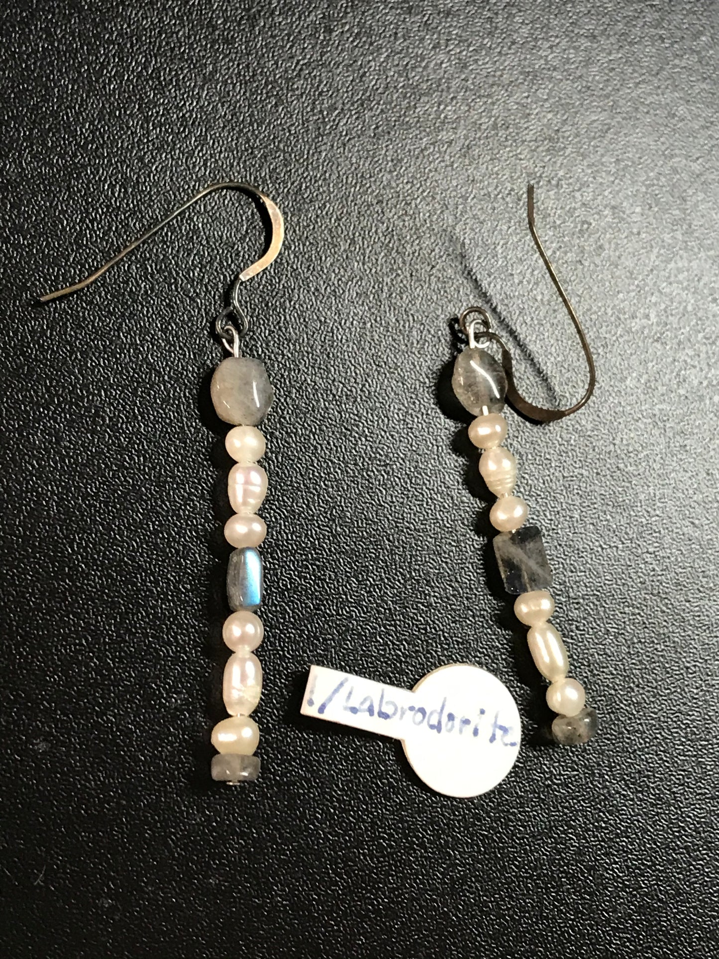 Labradorite And Pearl Earrings