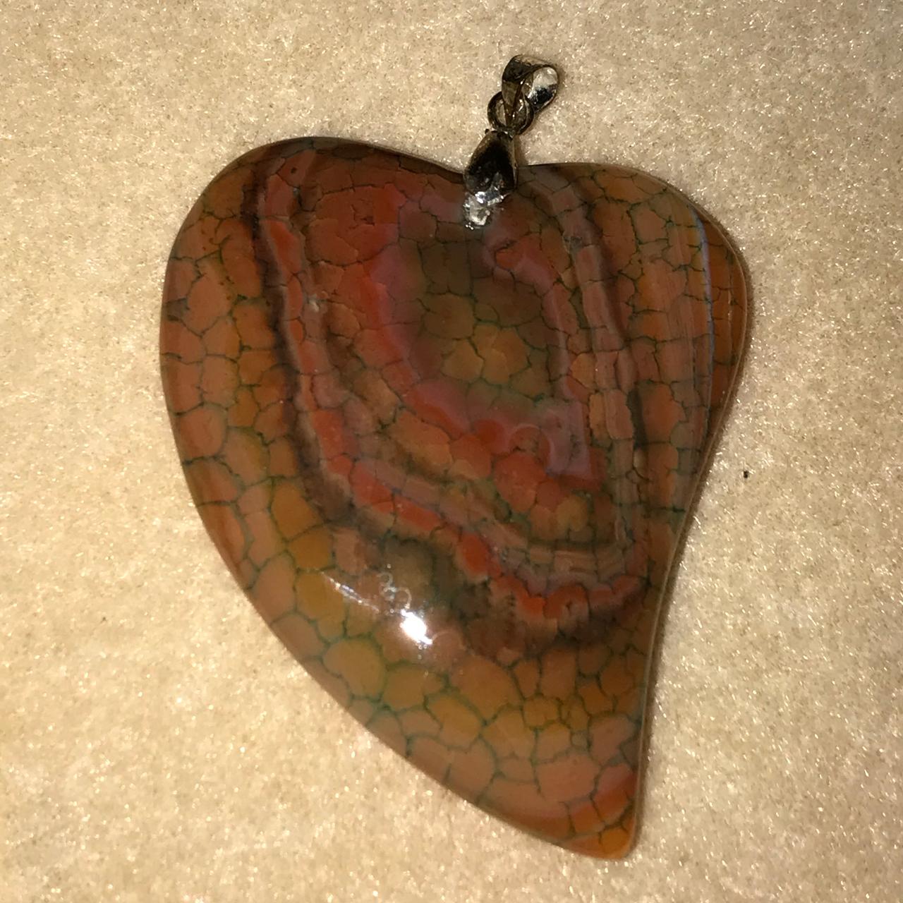 Picasso Jasper Heart Pendant