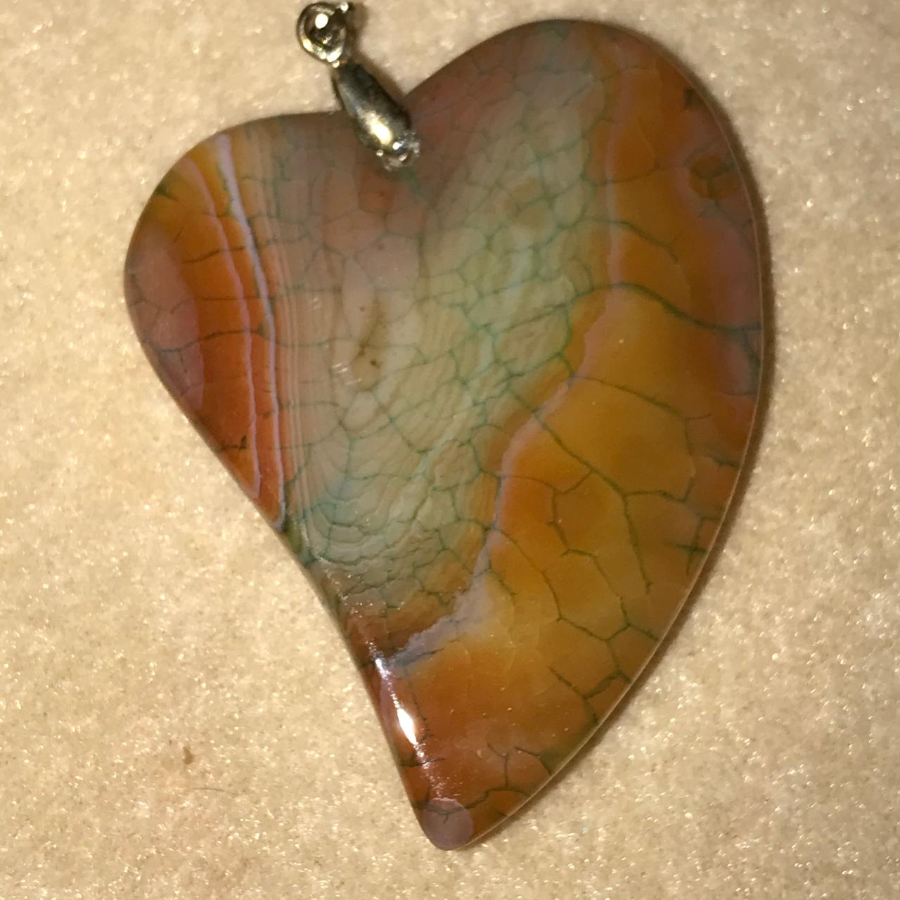 Picasso Jasper Heart Pendant