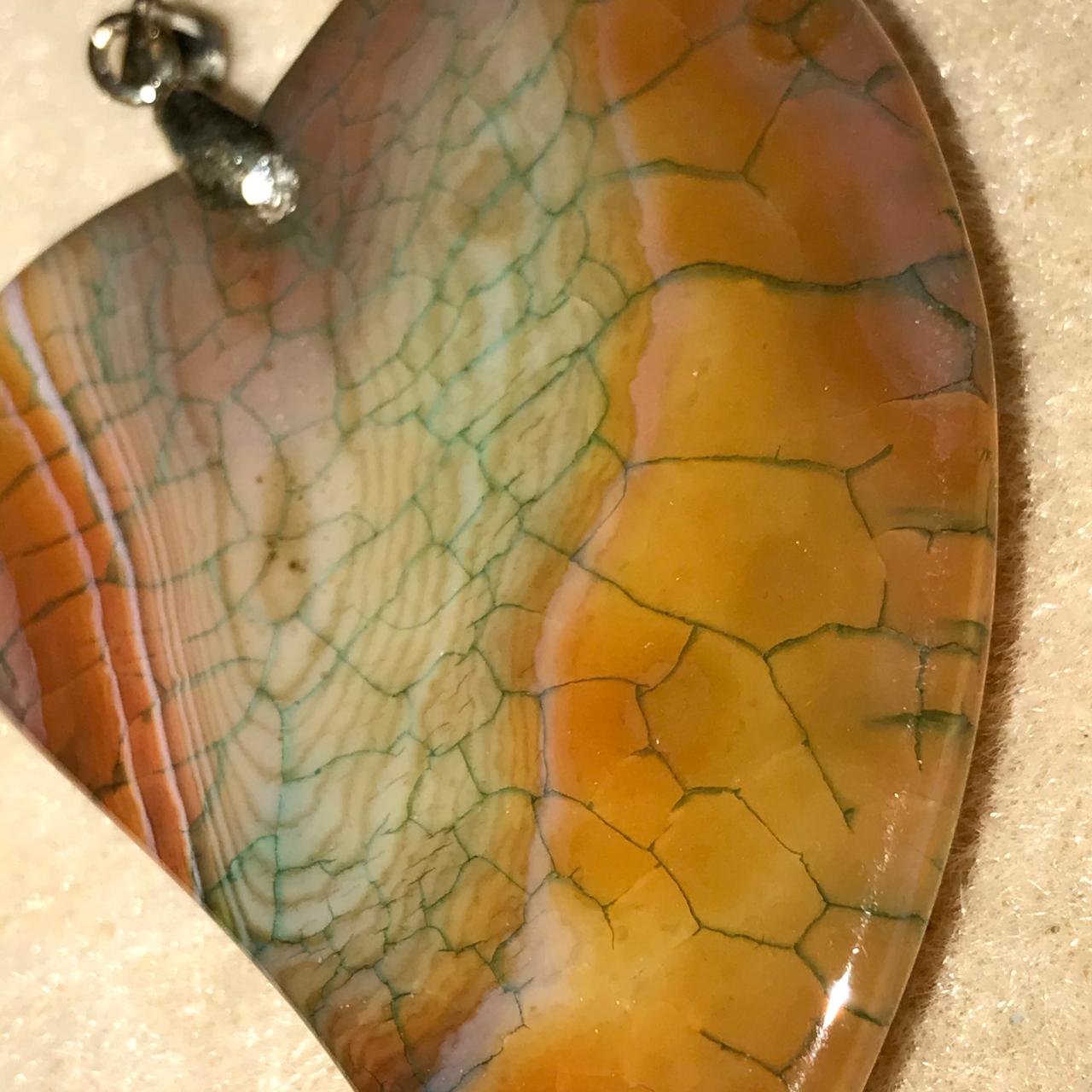 Picasso Jasper Heart Pendant