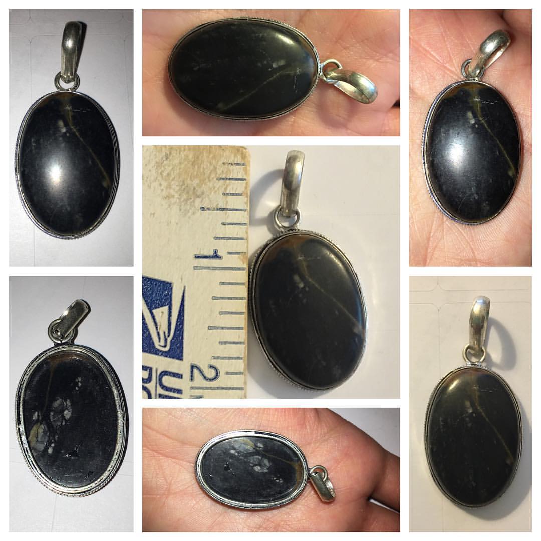 Picasso Jasper Oval Pendant