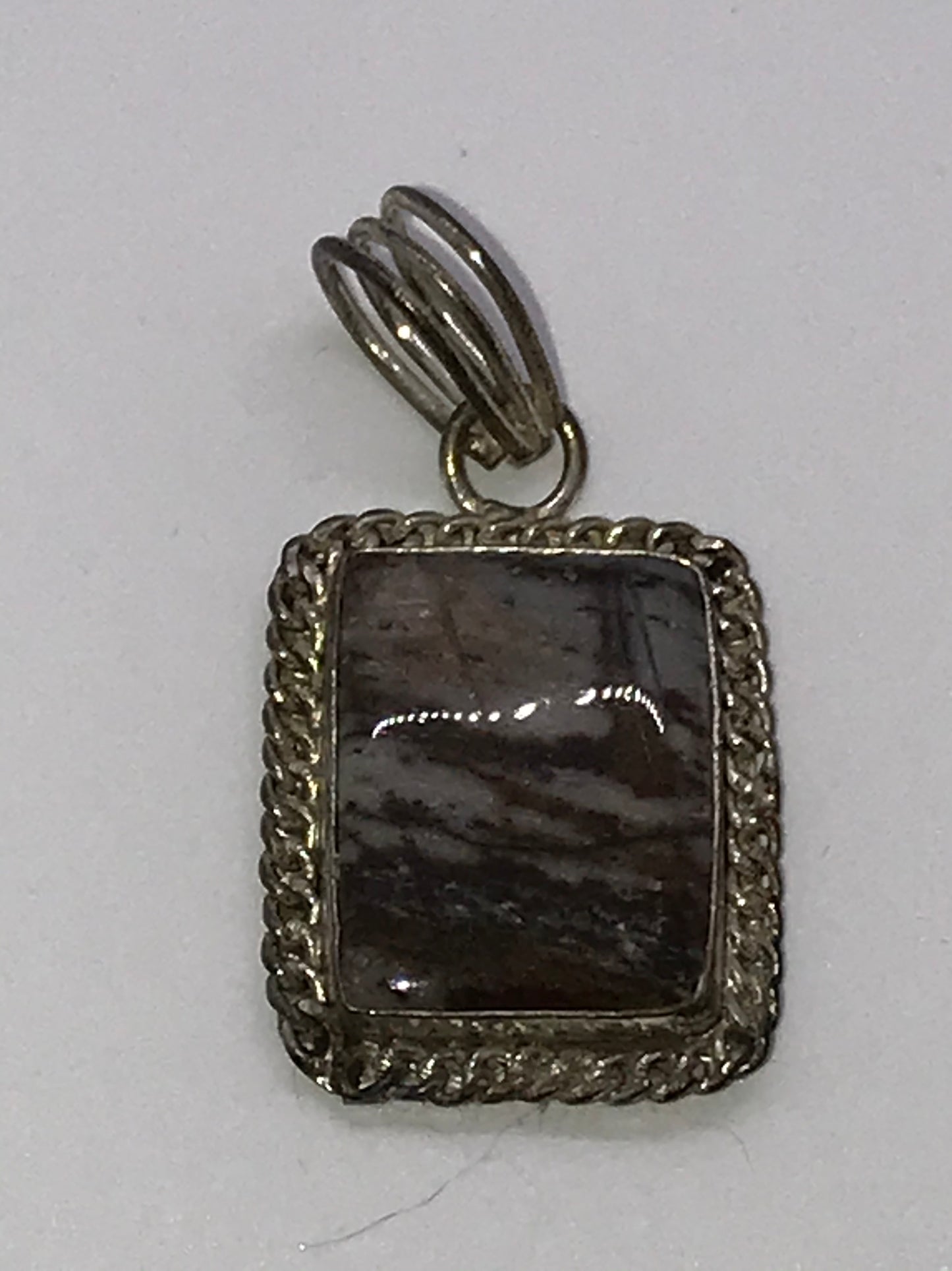 Silver Picasso Jasper Pendant