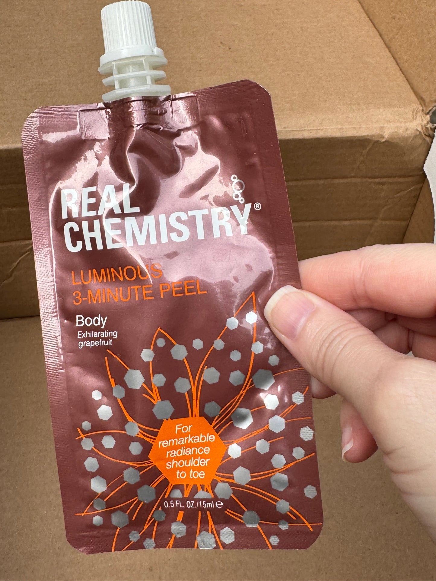 Real Chemistry Luminous 3 Minute Peel – BODY 15ML