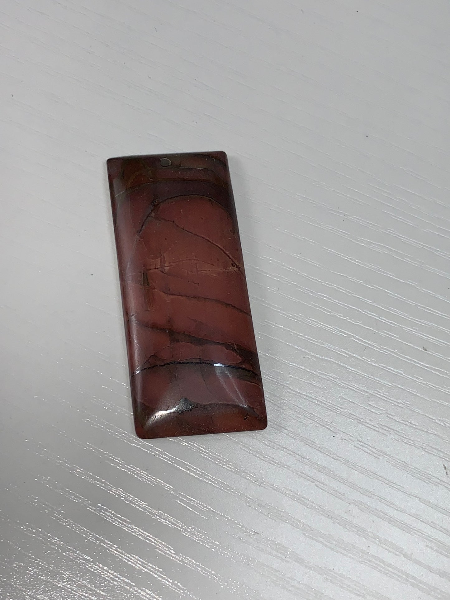 Rectangular Picasso Jasper Pendant