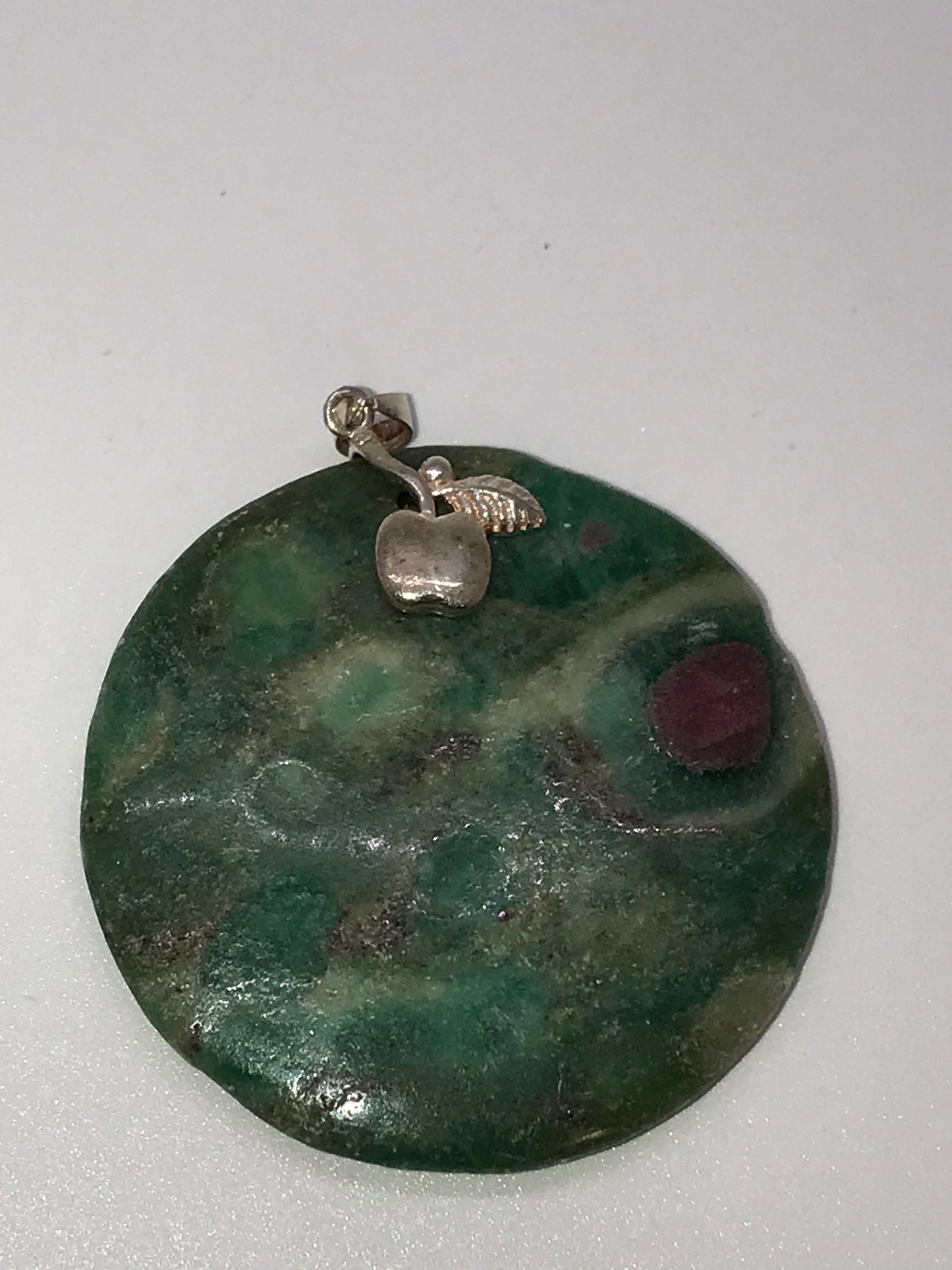 Natural Ruby In Fuchsite Pendant