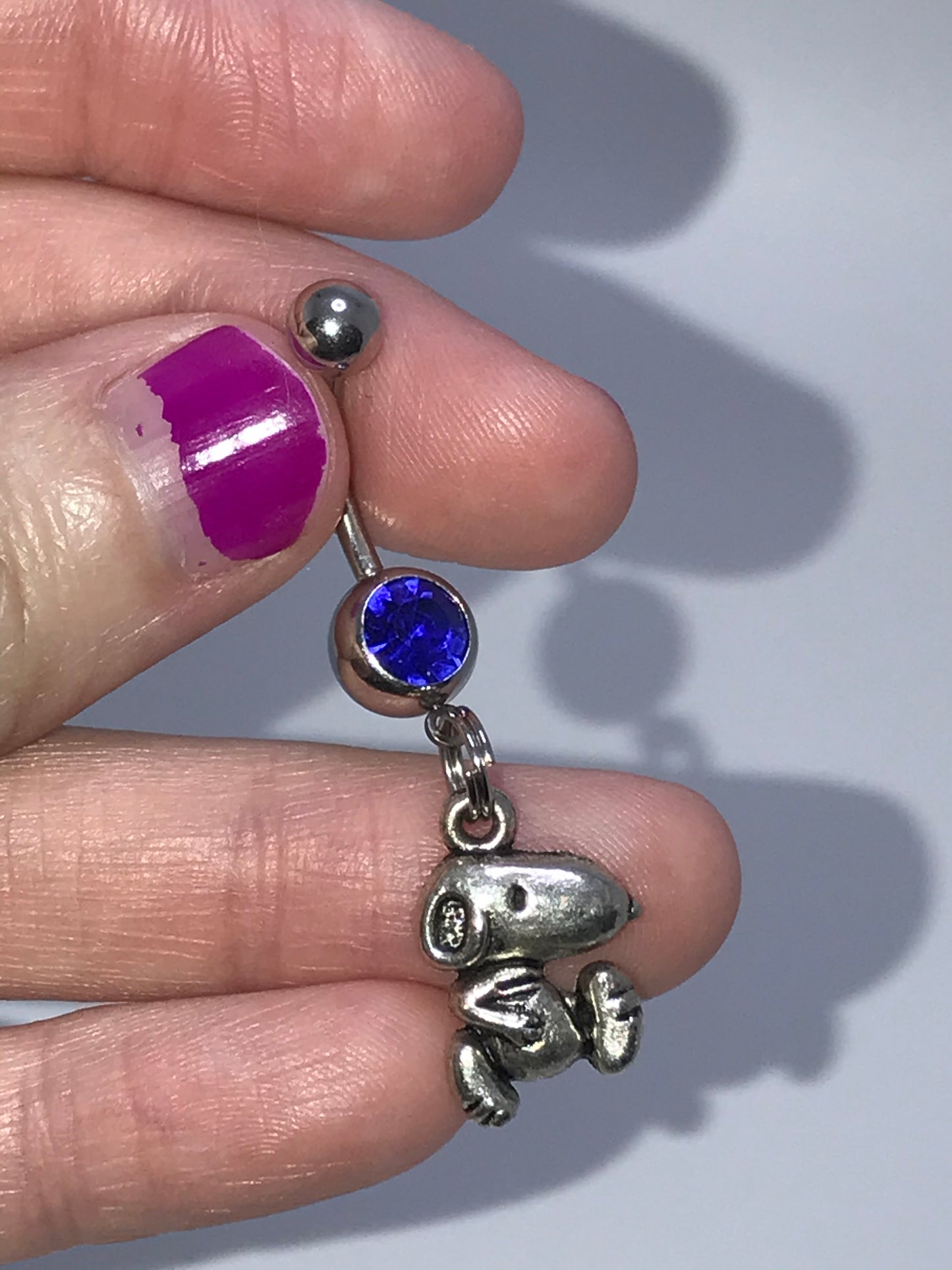 Snoopy Dangle Belly Ring