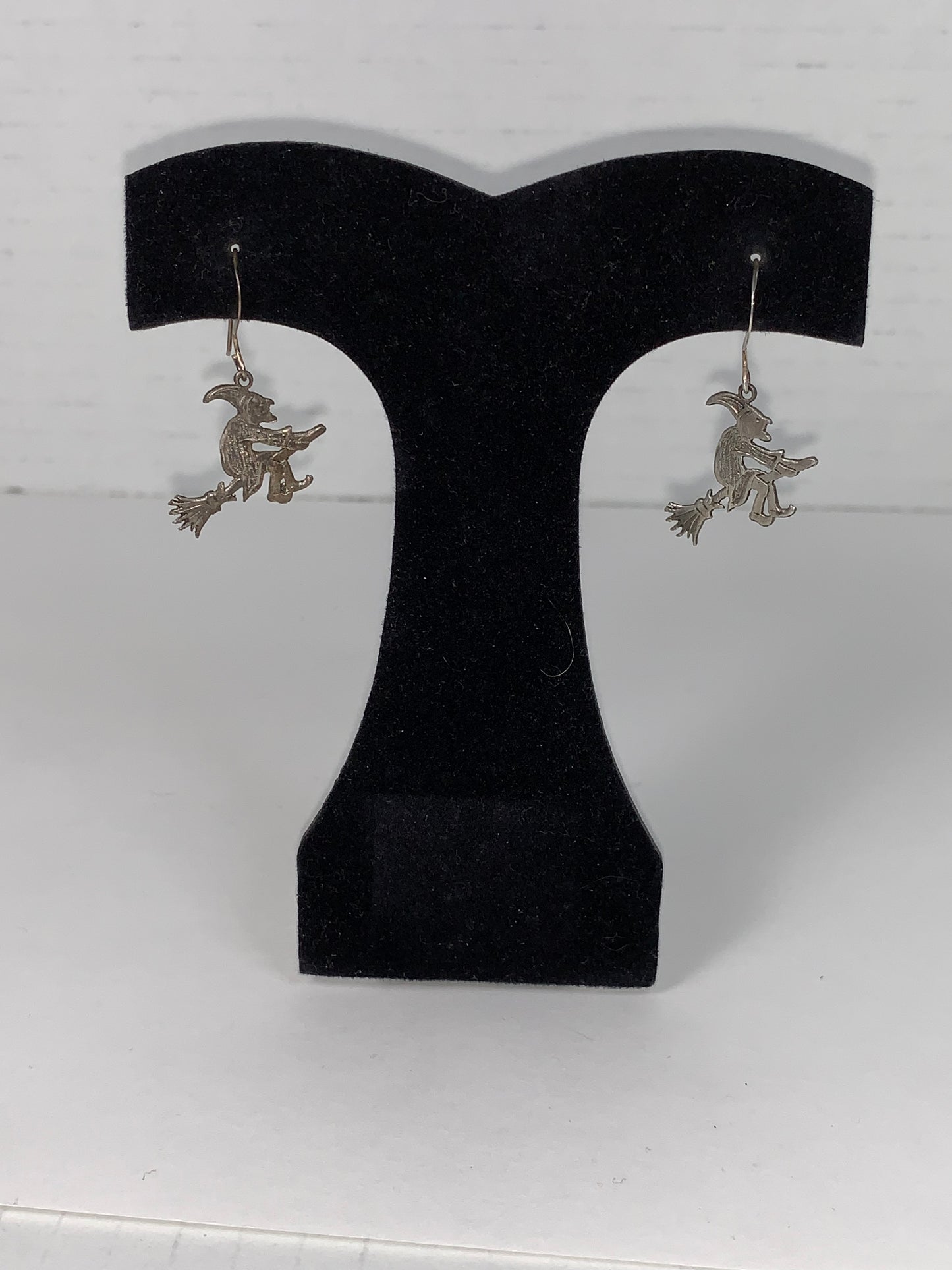 Sterling Silver Witch Earrings