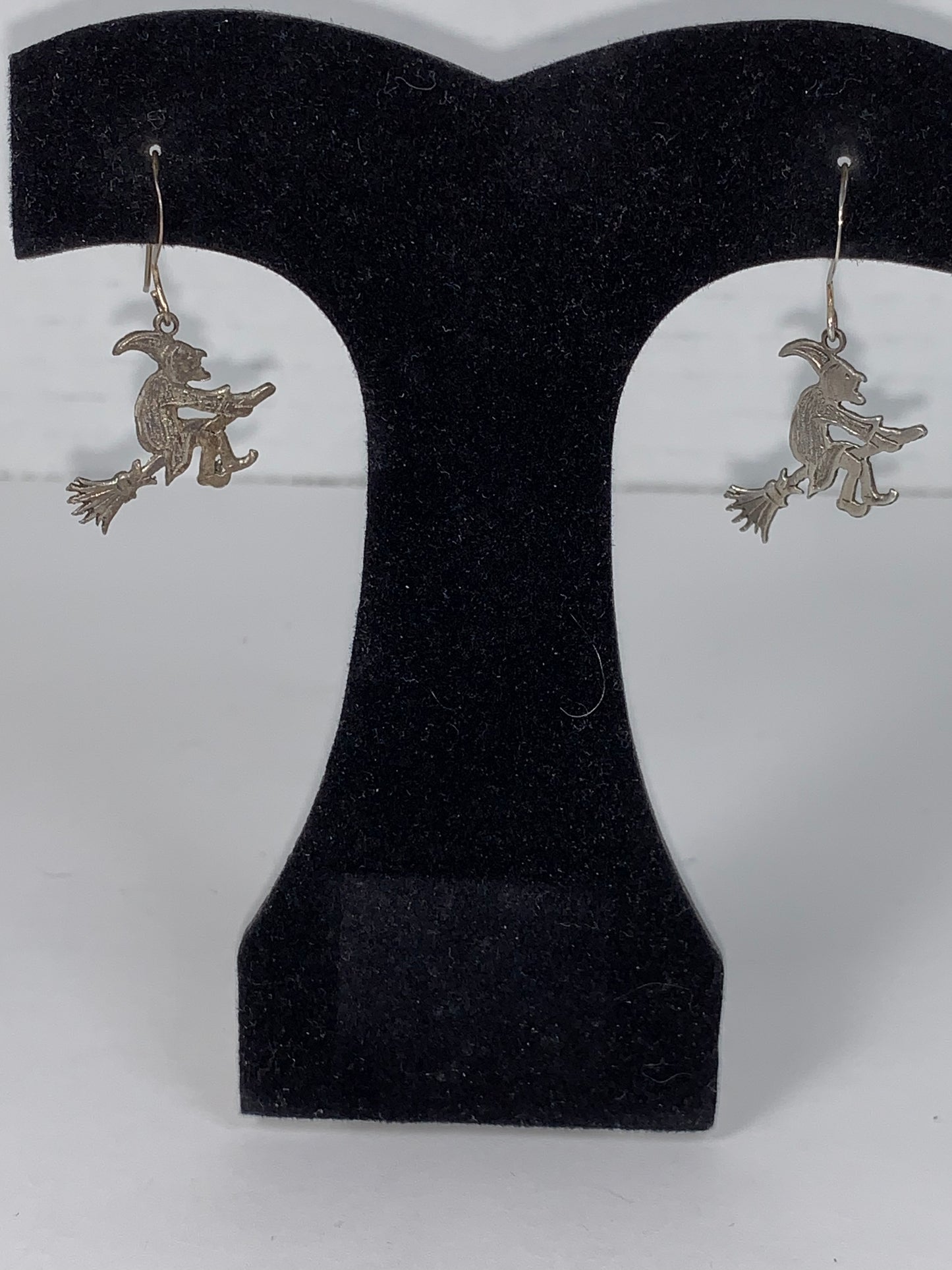 Sterling Silver Witch Earrings