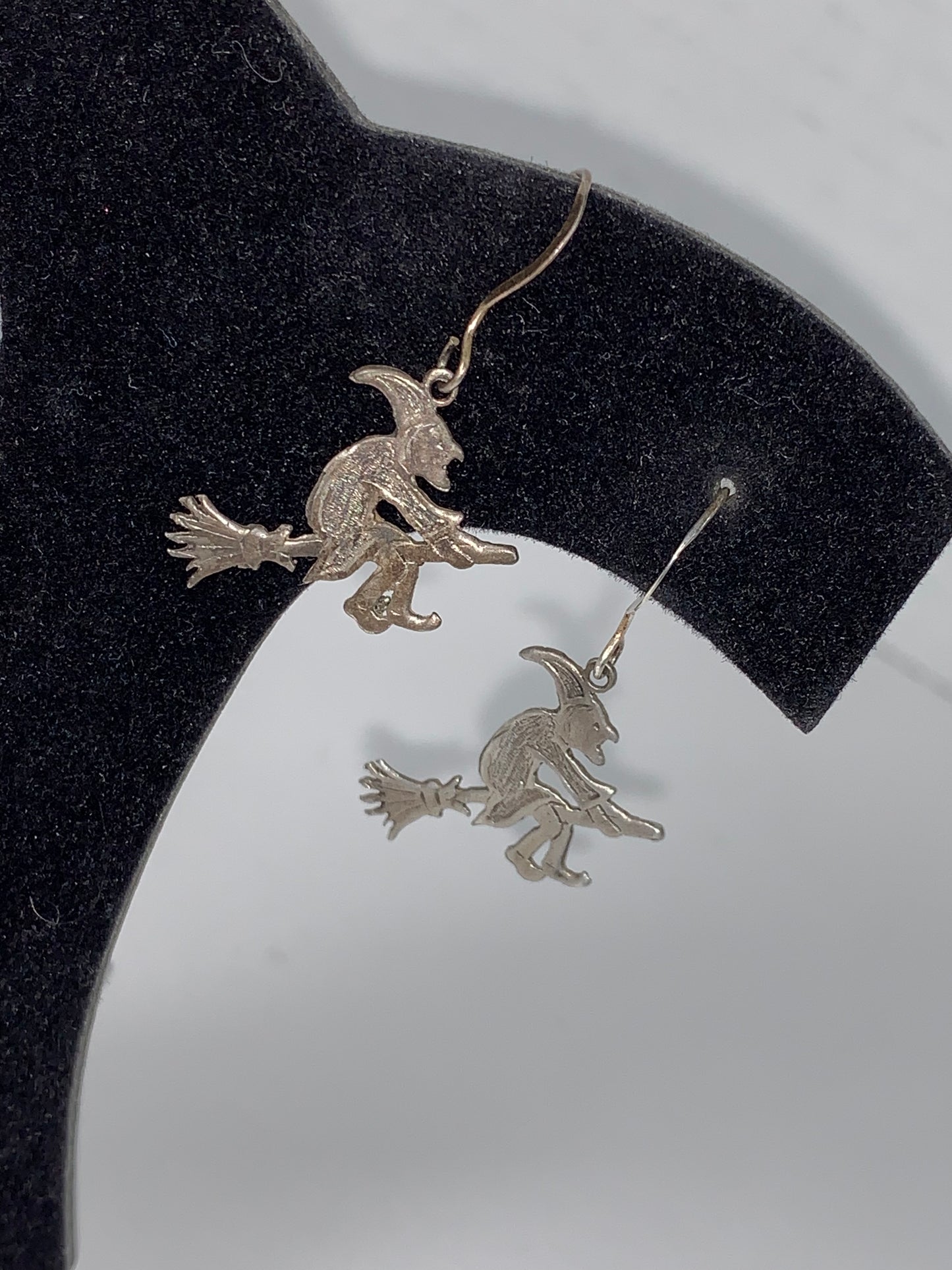 Sterling Silver Witch Earrings