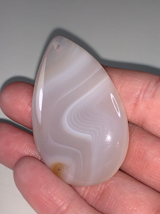 Teardrop Botswana Agate Gemstone Pendant