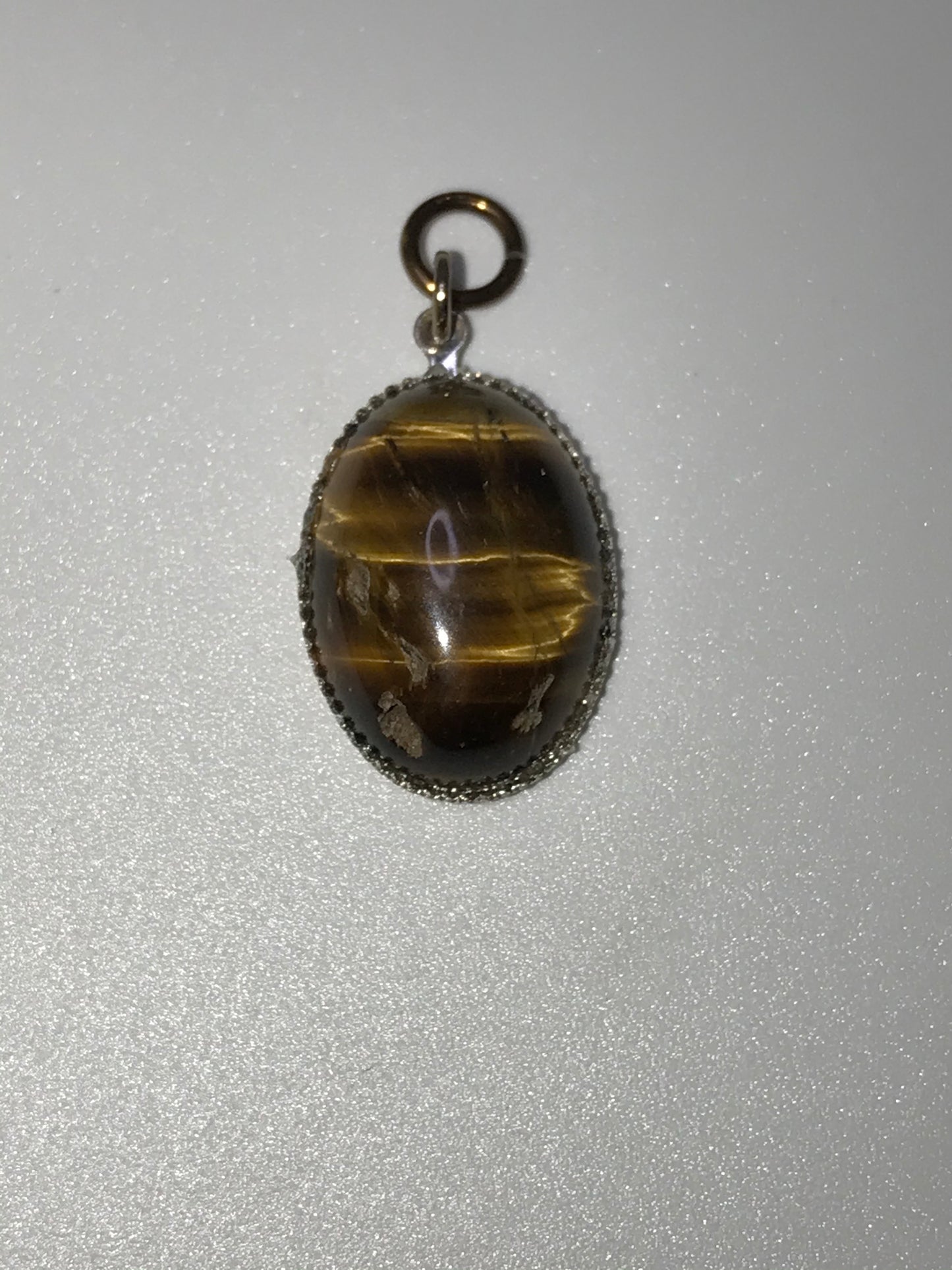 Tigerseye Oval Cabochon Pendant