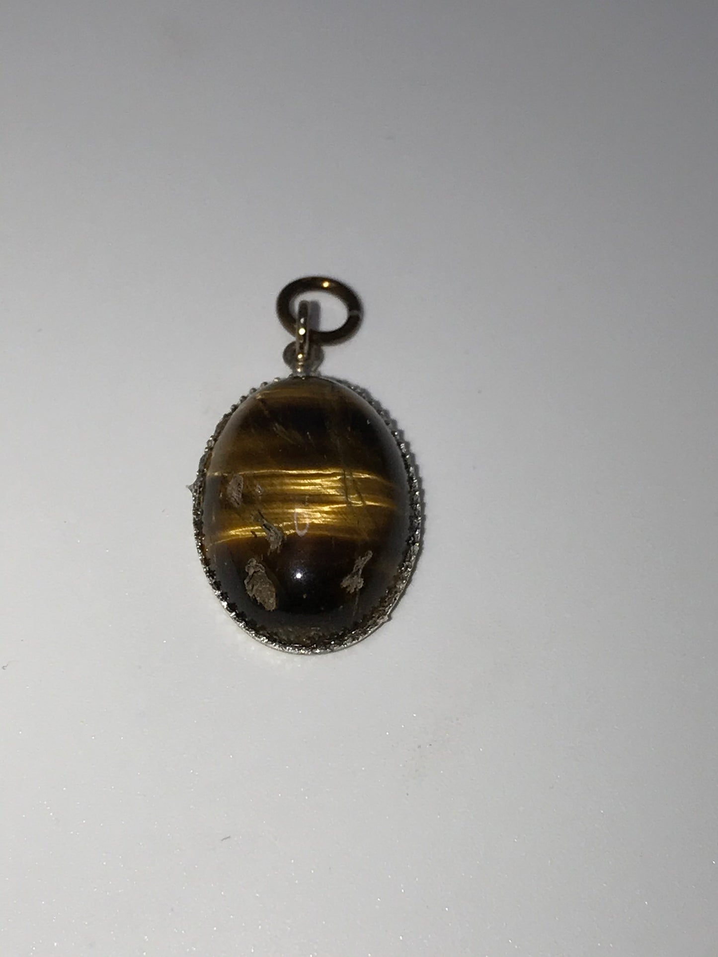 Tigerseye Oval Cabochon Pendant