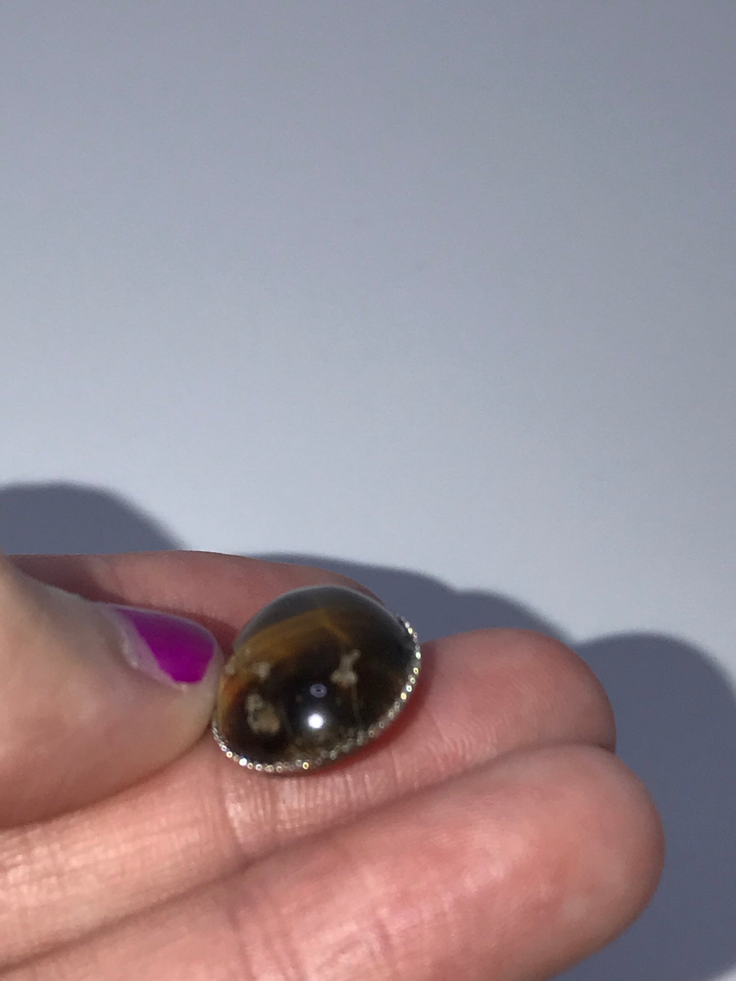 Tigerseye Oval Cabochon Pendant