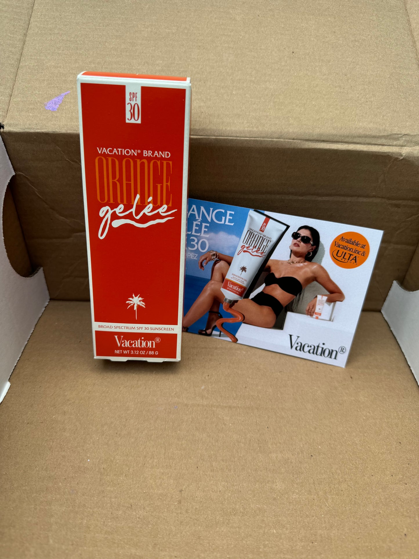 Vacation Beauty Orange Gelée SPF 30 Sunscreen Gel, BNIB