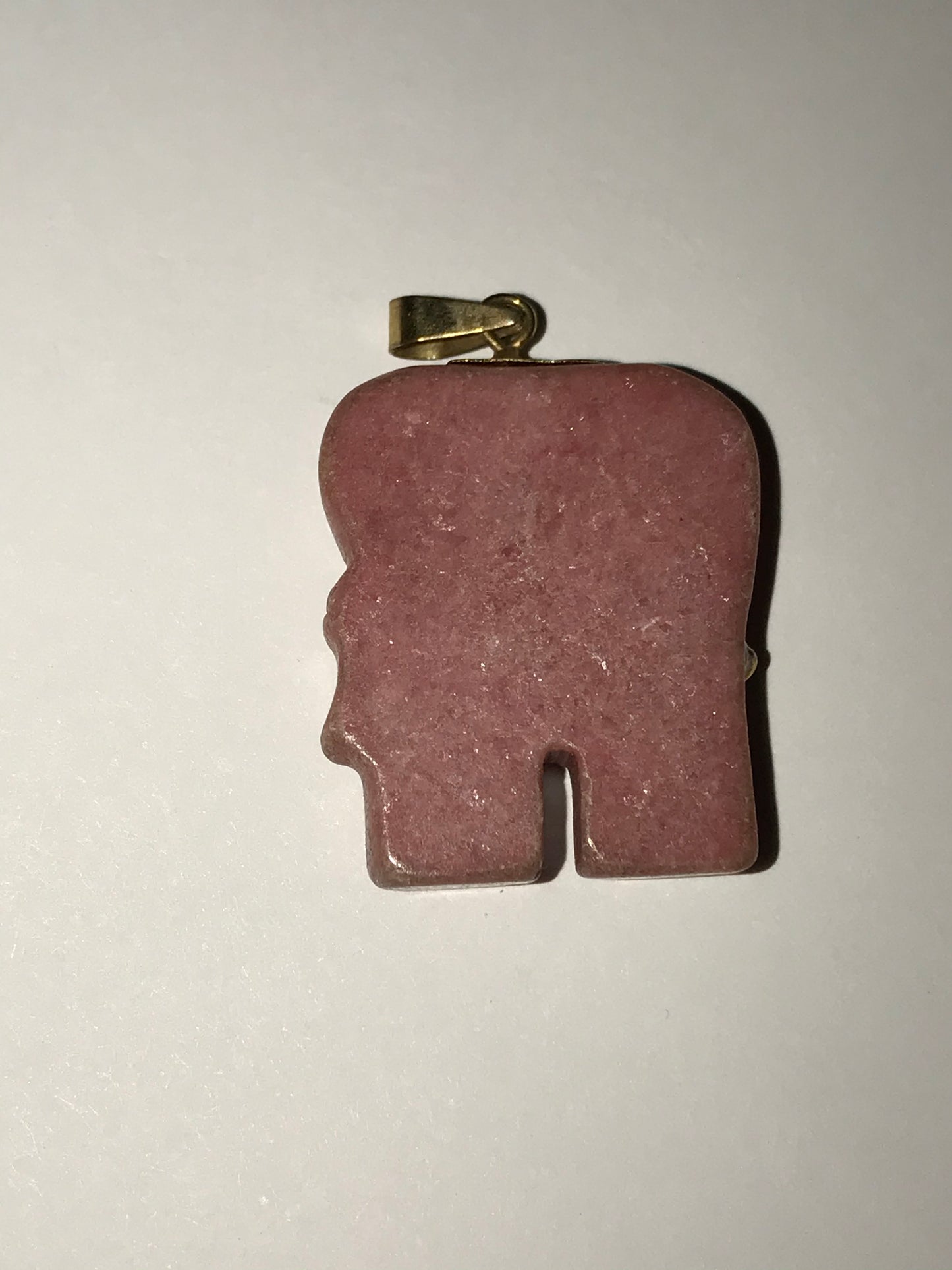 Rhodonite Elephant Pendant