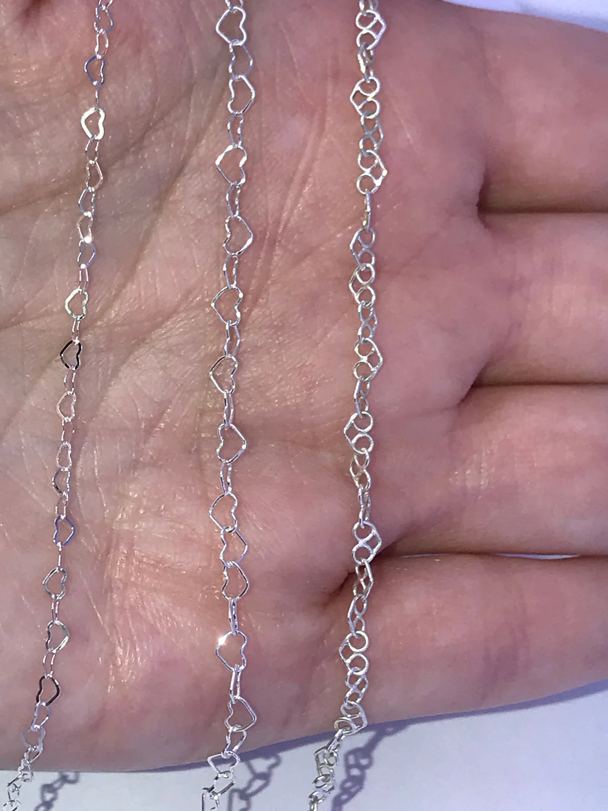 1.9mm Flat Heart Link Chain