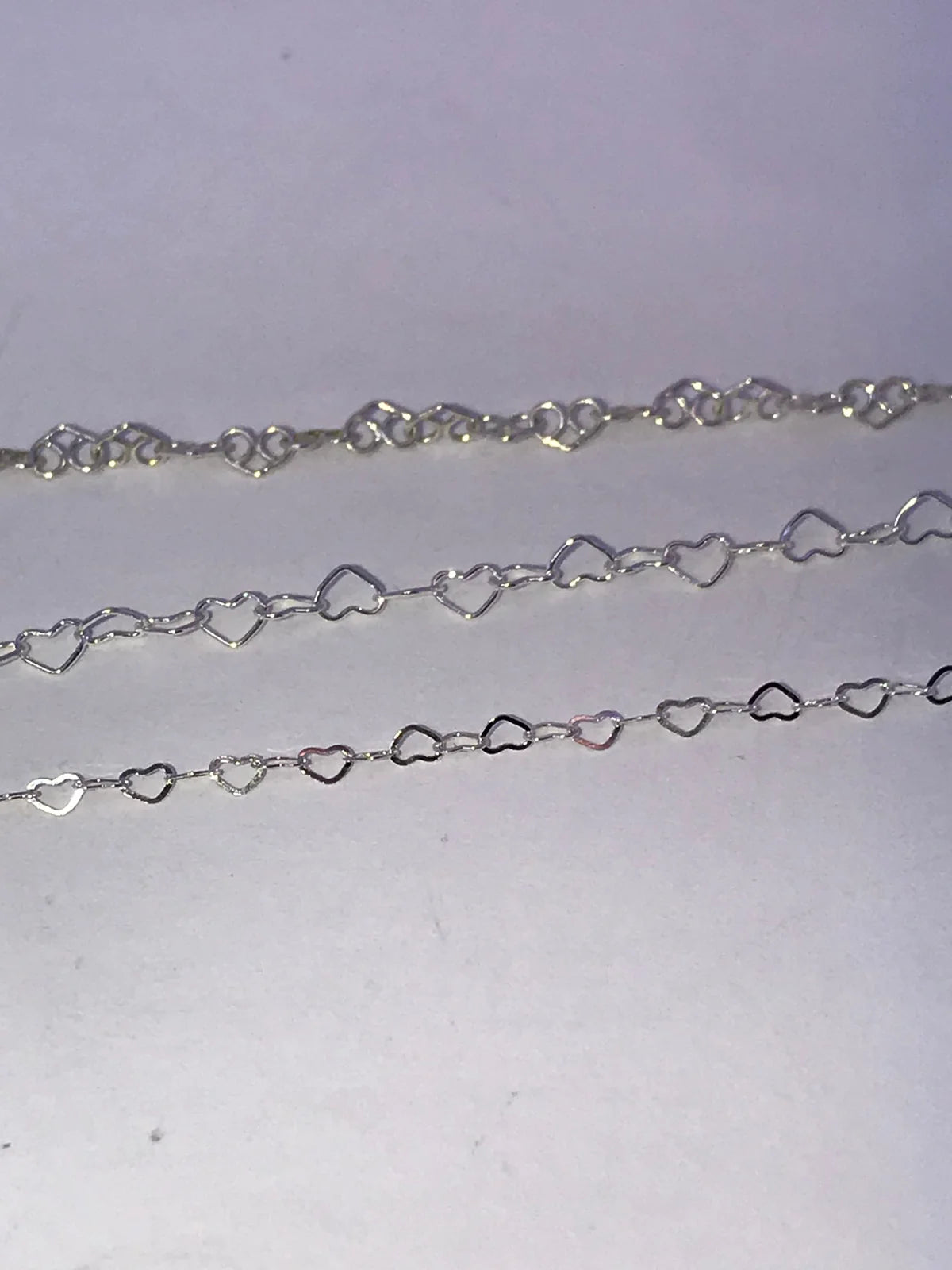 1.9mm Flat Heart Link Chain